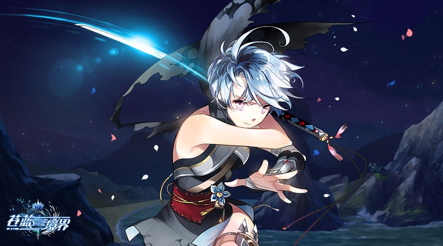 与莉洁同为水属性的新角色灰鸦是黑鸦的部下之一,忠心的女忍.